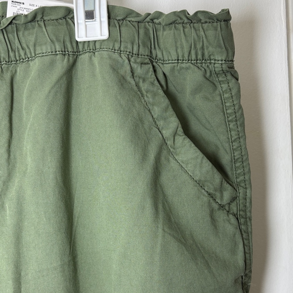 NWT Sonoma Olive Green Capris Women Size XL - Picture 4 of 13